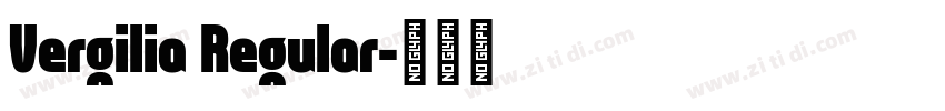 Vergilia Regular字体转换